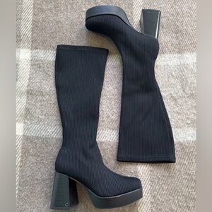 Circus By Sam Edelman Simone Women's 9 Black Knit Boots